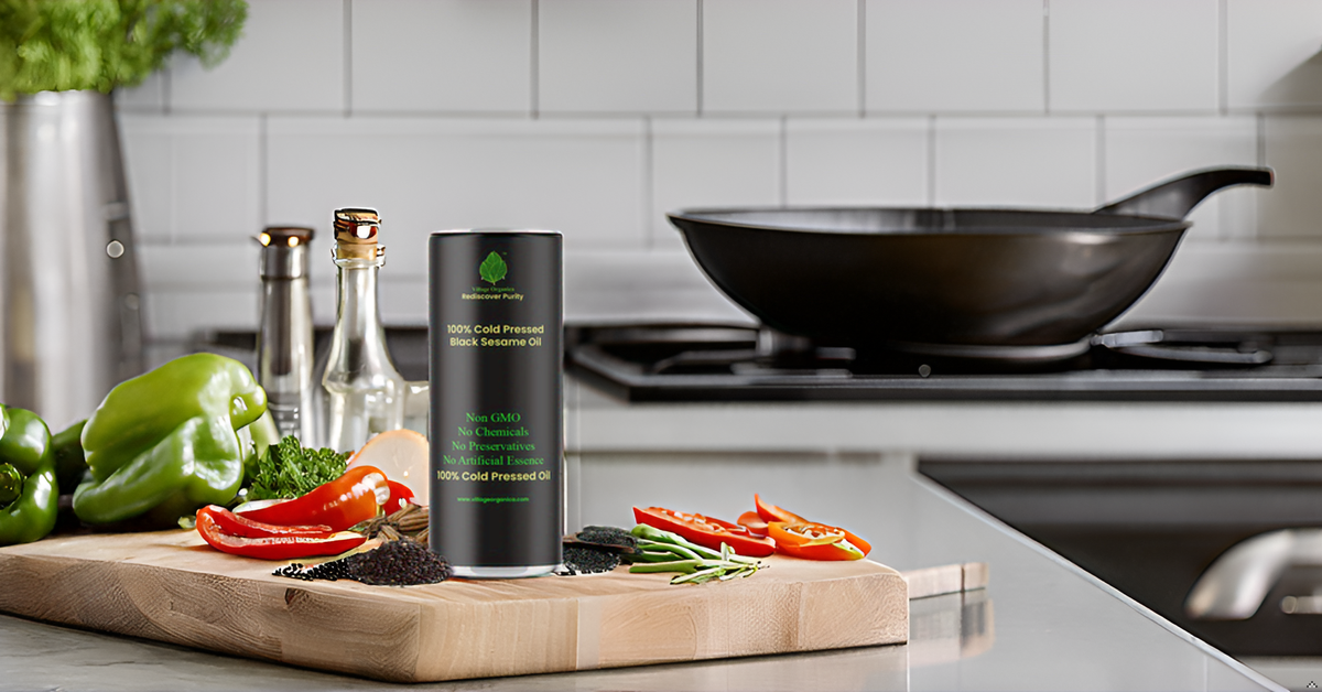 Cold Pressed Black Sesame Oil