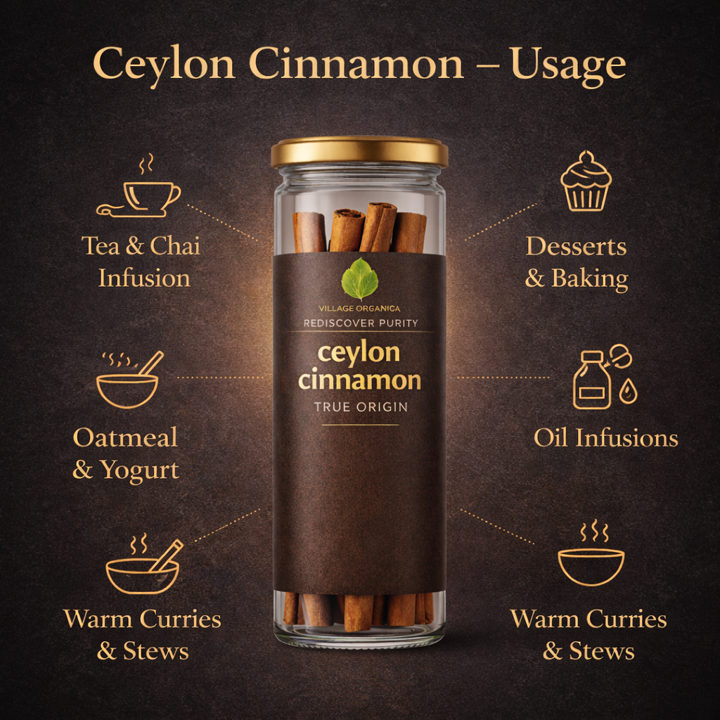 Village Organica Ceylon Cinnamon