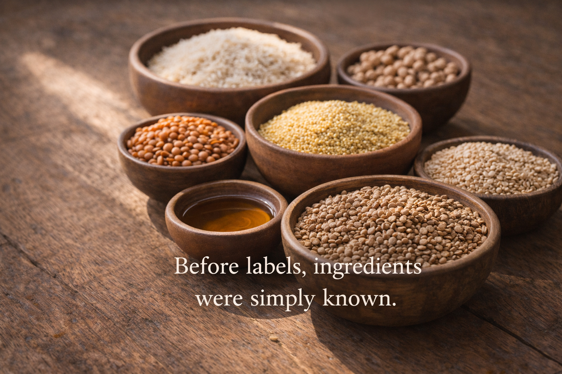 When Ingredients Had Names, Not Labels.