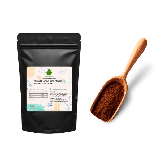 Organic Arjun Bark Powder.