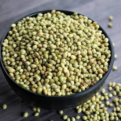 Organic Coriander Seeds.