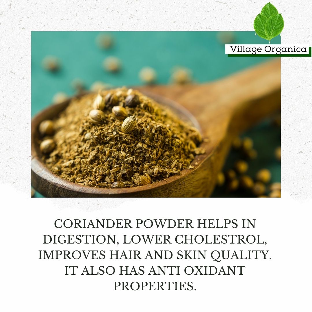 Organic Coriander Powder (Dhaniya Powder).