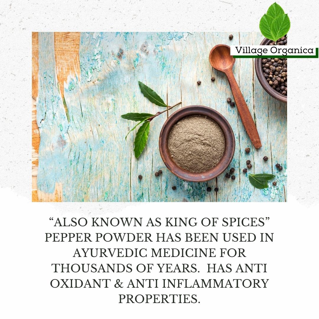 Organic Black Pepper Powder.