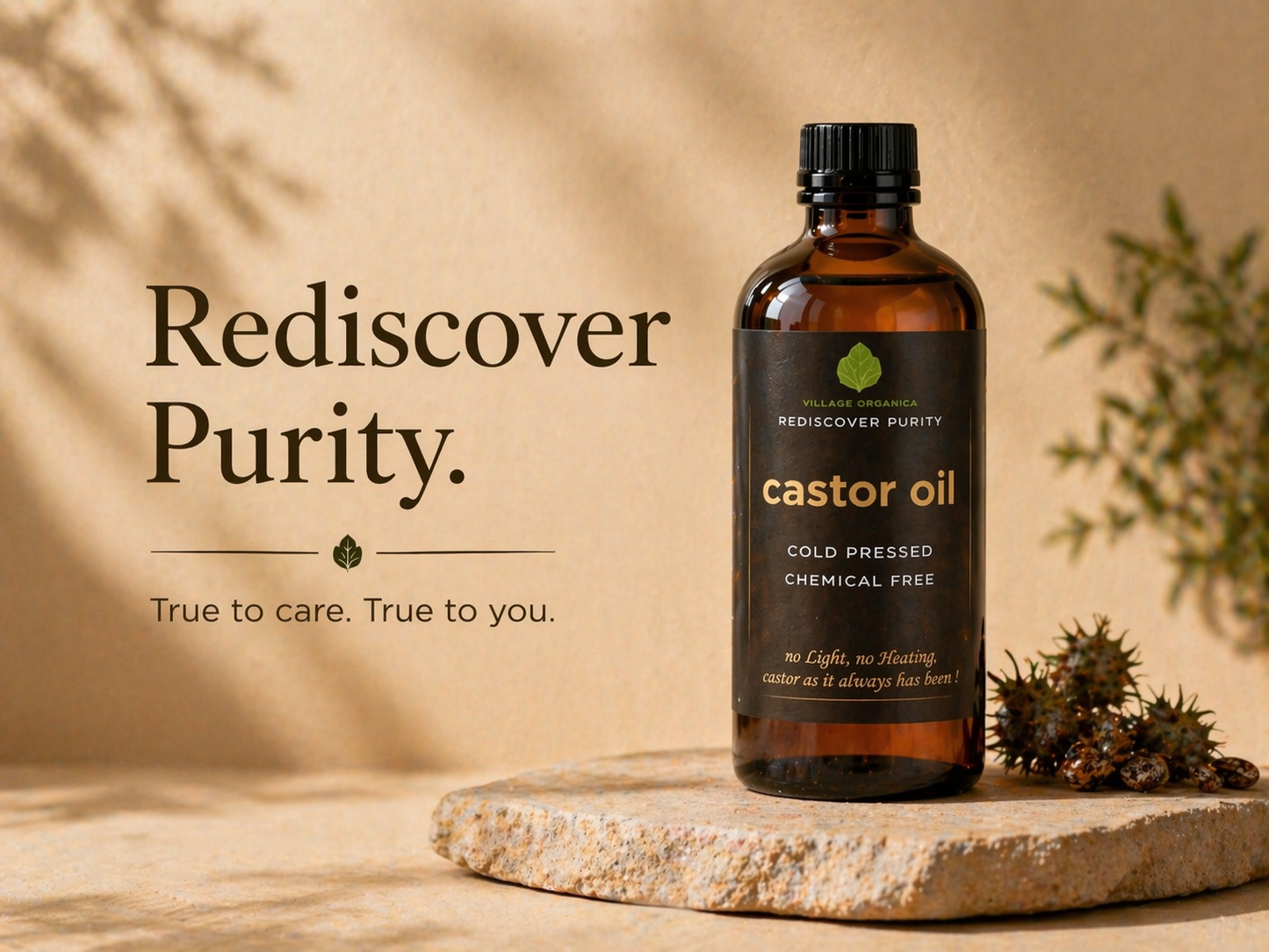 Cold Pressed Castor Oil (Erandi Tel)