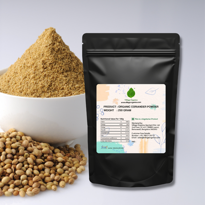 Organic Coriander Powder (Dhaniya Powder).