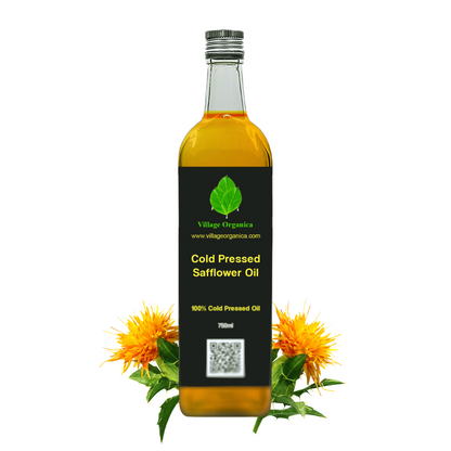 Cold Pressed Safflower Oil.