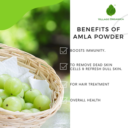 Organic Amla Powder (Indian Gooseberry).