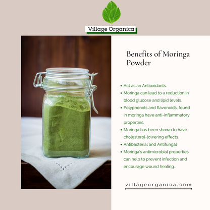 Organic Moringa Powder.