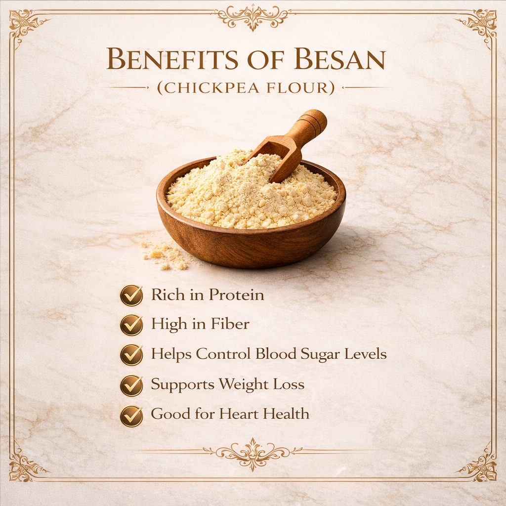 Besan (Chickpea Flour) | Naturally Processed and Stone Grounded