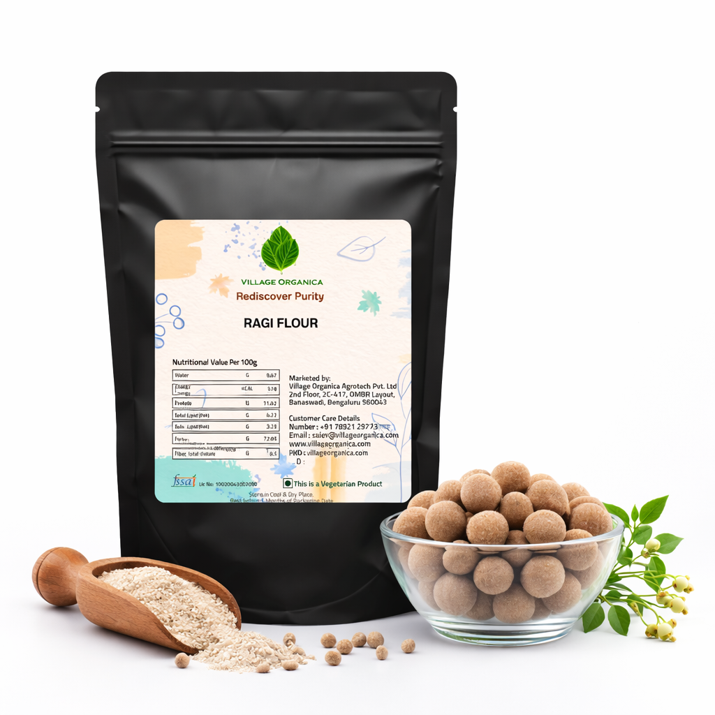 Organic Ragi Flour (Millet Flour).