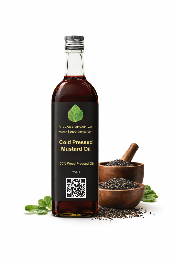 Village Organica Cold Pressed Mustard Oil (sarson ka tel).