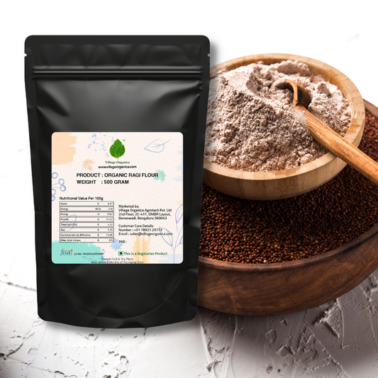 Organic Ragi Flour (Millet Flour).