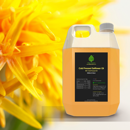 Cold Pressed Safflower Oil.