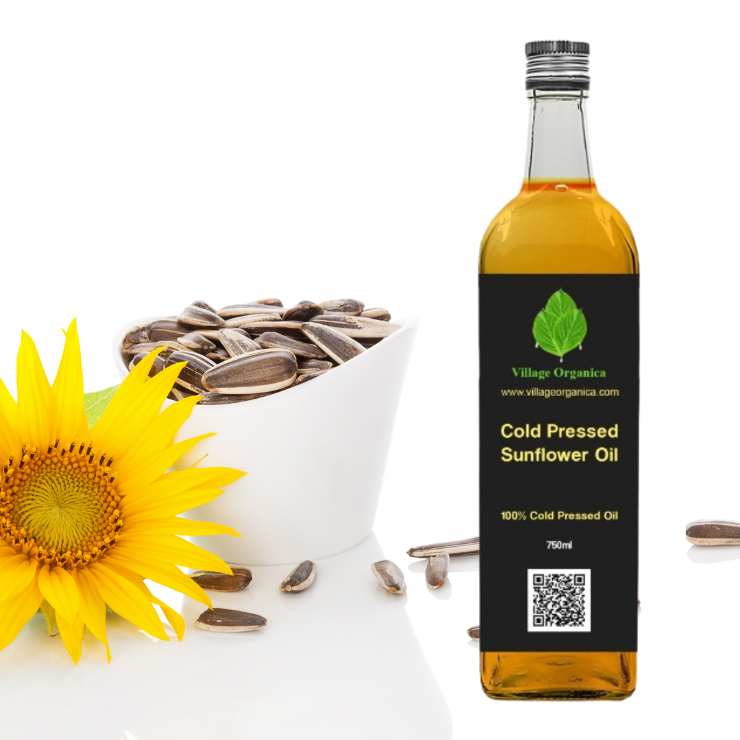 Cold Pressed Sunflower Oil.