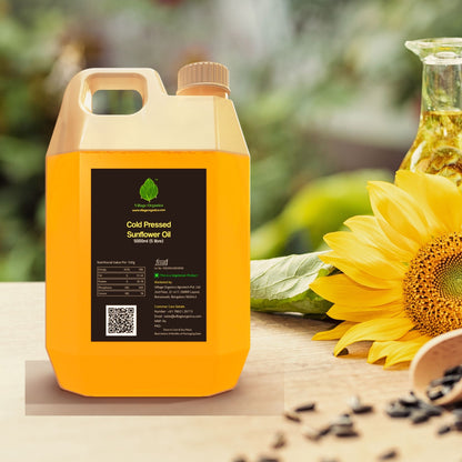 Cold Pressed Sunflower Oil.