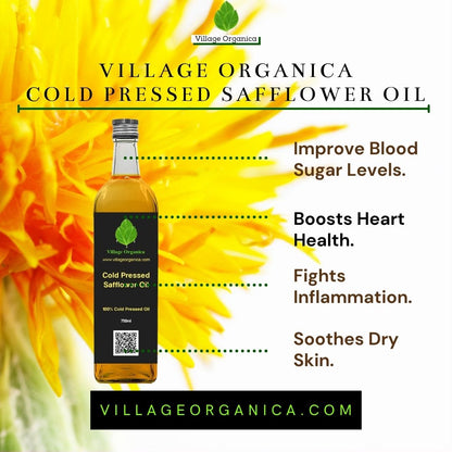 Cold Pressed Safflower Oil.