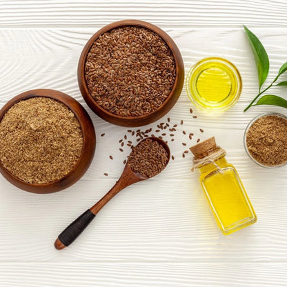 Cold Pressed Flaxseed Oil.