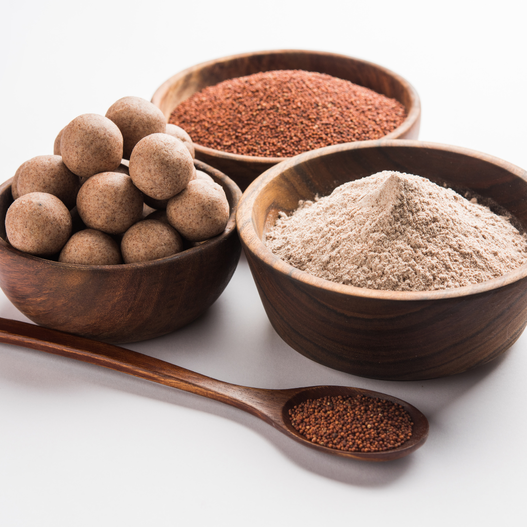 Organic Ragi Flour (Millet Flour).