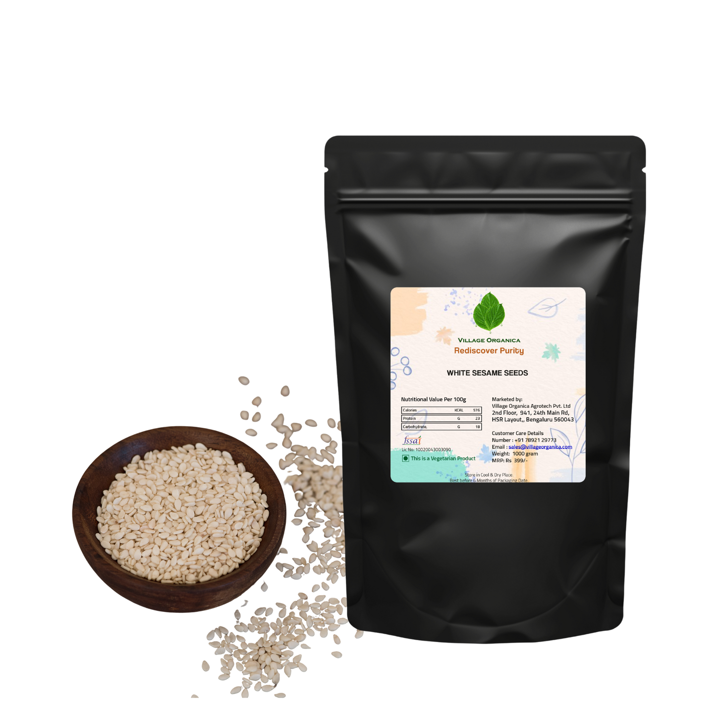 White Sesame Seeds Whole | Naturally Grown and Minimally Processed